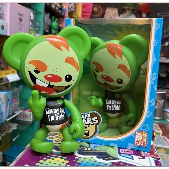 Swear Bears 6 inch vinyl Leprechaun Teddy - Picture 8 of 9